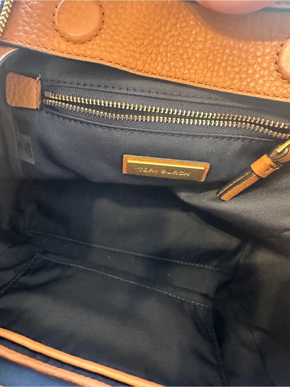 Authentic Tory Burch half moon bag - Picture 9 of 12